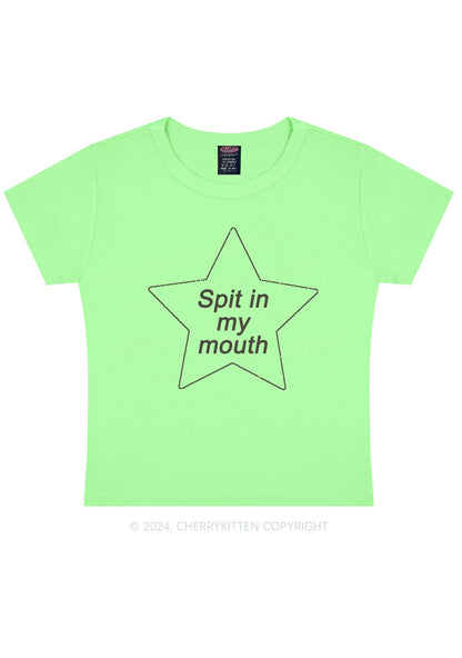 Spit In My Mouth Y2K Baby Tee Cherrykitten