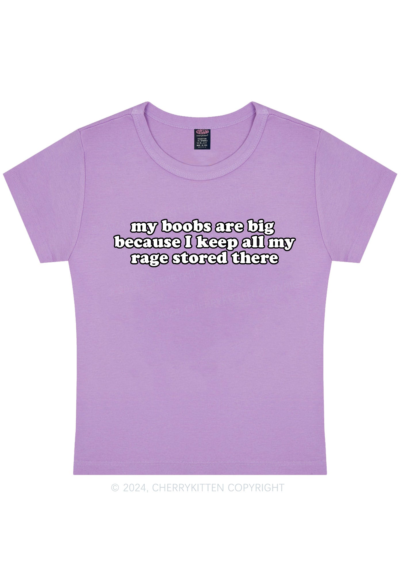 My Bxxbs Are Big Y2K Baby Tee Cherrykitten