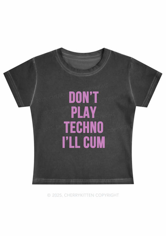 Don't Play Techno Y2K Vintage Classic Tee Cherrykitten