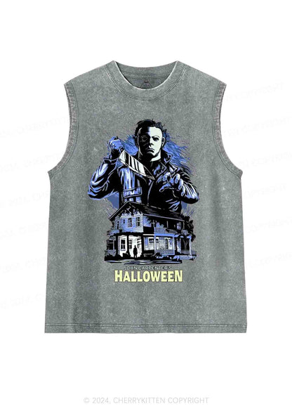 Halloween Movie Y2K Washed Tank Cherrykitten