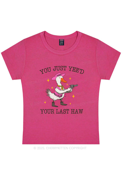 You Just Yeed Goose Y2K Baby Tee Cherrykitten