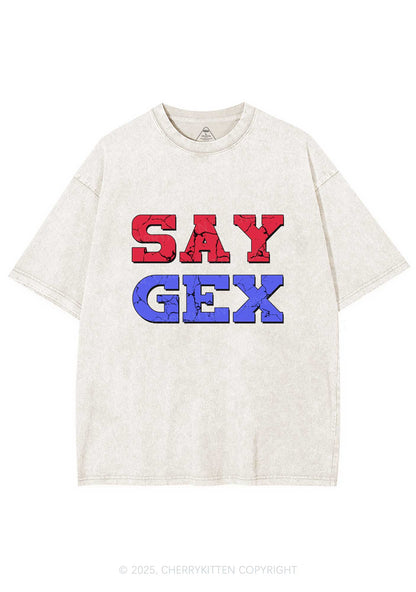 Say Gex Y2K Washed Tee Cherrykitten