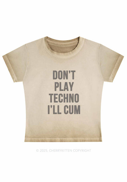 Don't Play Techno Y2K Vintage Classic Tee Cherrykitten