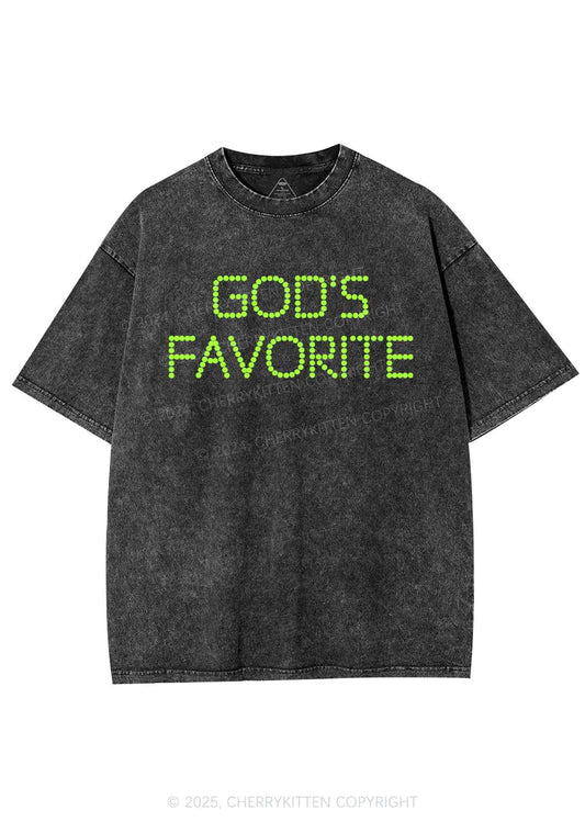 God's Favorite Y2K Washed Tee Cherrykitten