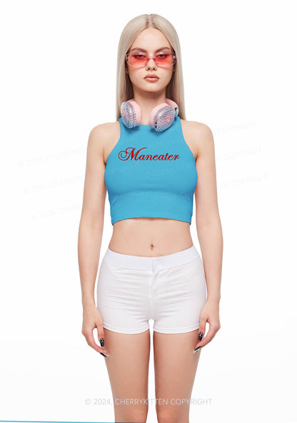 Maneater Y2K Crop Tank Top Cherrykitten