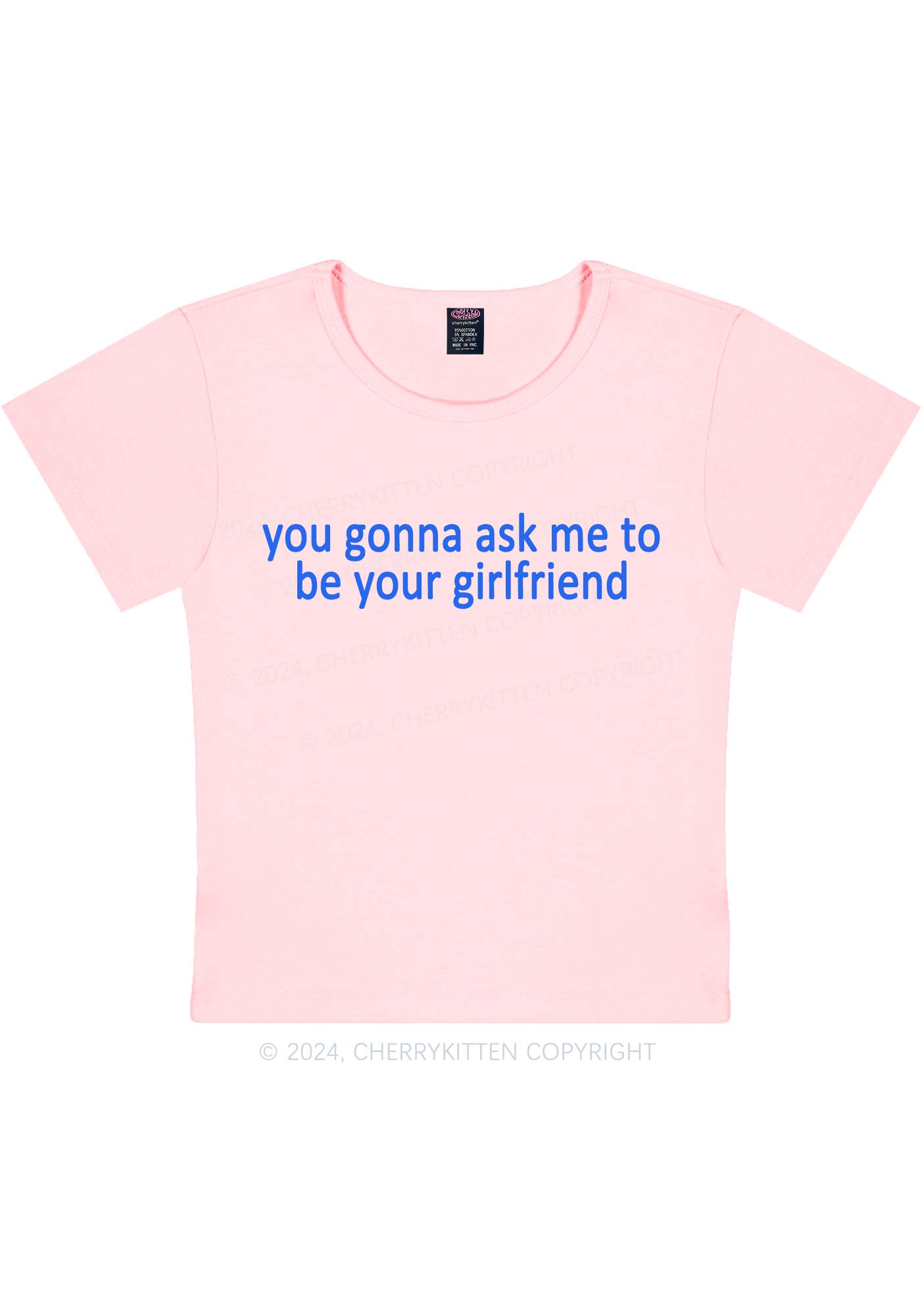 Be Your Girlfriend Y2K Baby Tee Cherrykitten