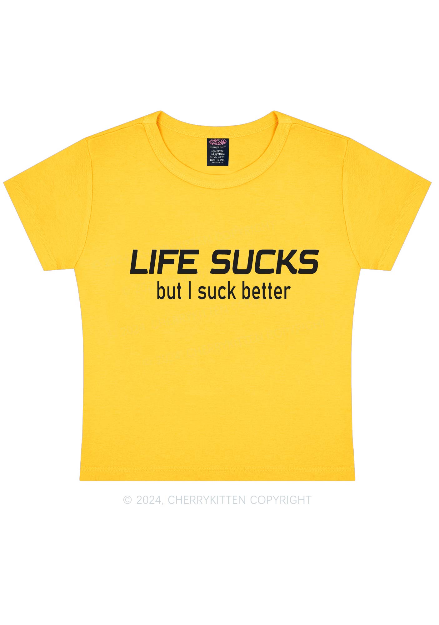 Life Sucks Y2K Baby Tee Cherrykitten