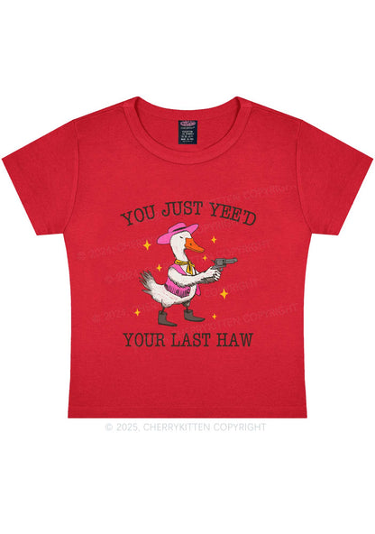 You Just Yeed Goose Y2K Baby Tee Cherrykitten