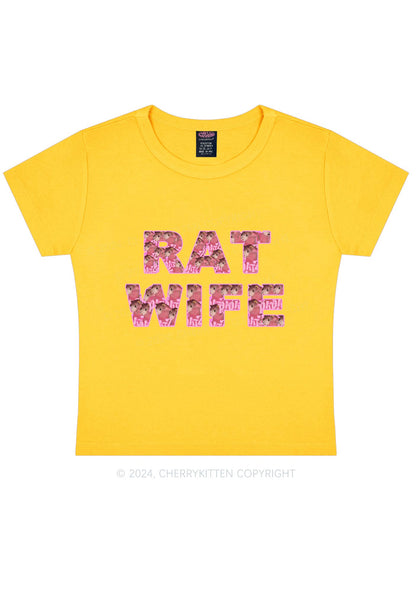 Rat Wife Y2K Baby Tee Cherrykitten