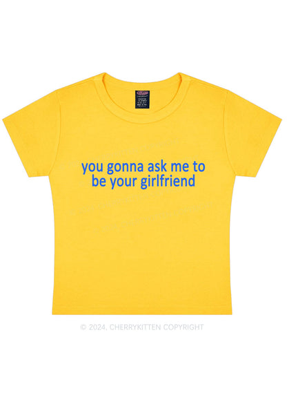 Be Your Girlfriend Y2K Baby Tee Cherrykitten