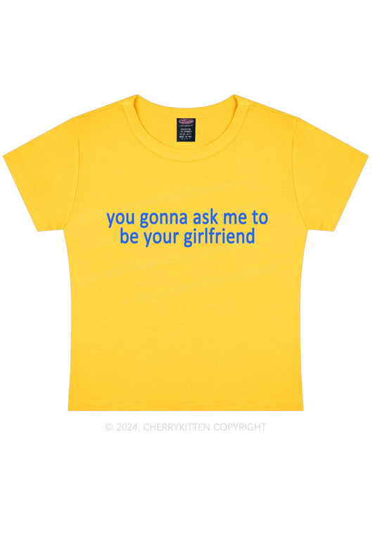 Be Your Girlfriend Y2K Baby Tee Cherrykitten