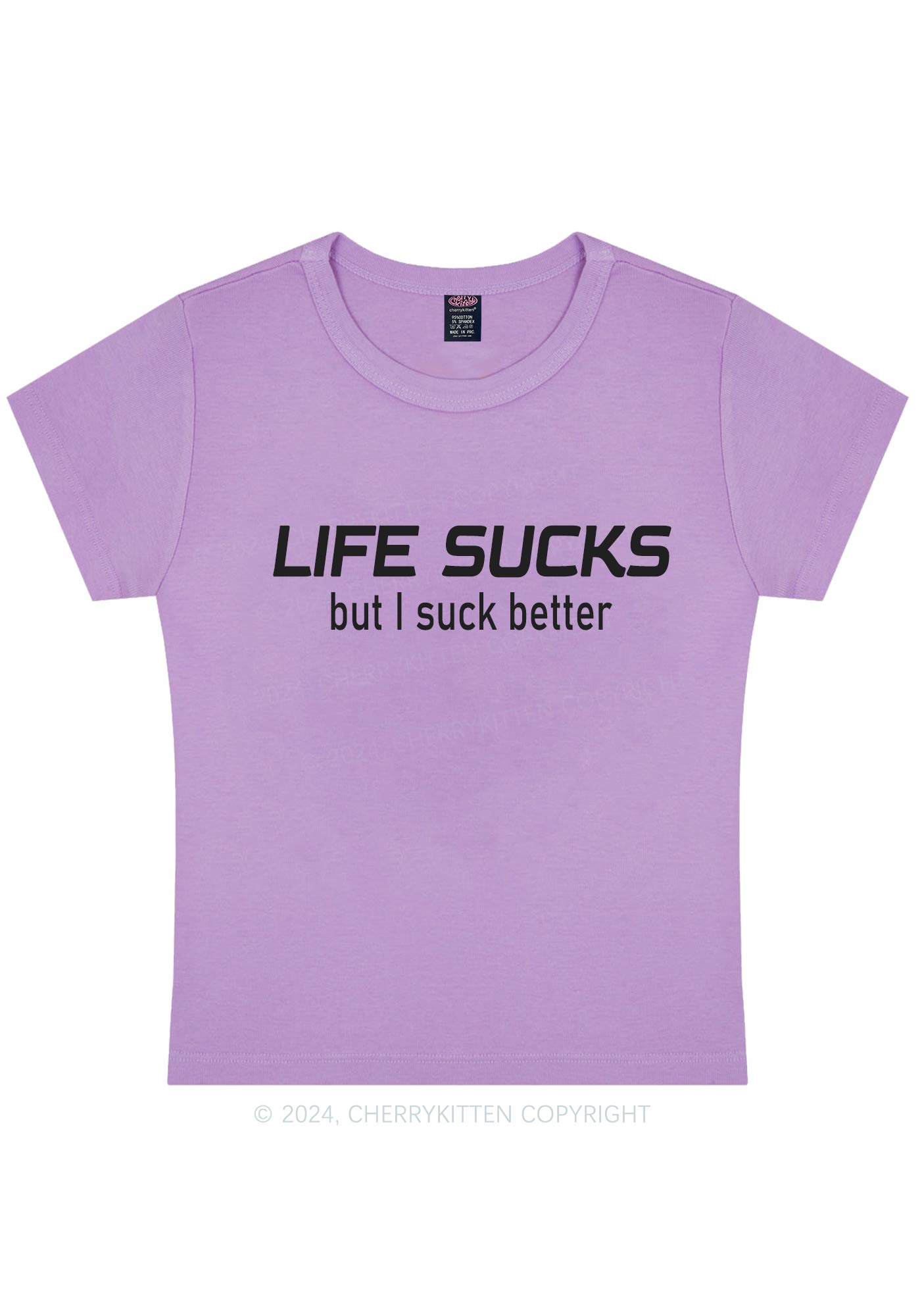 Life Sucks Y2K Baby Tee Cherrykitten