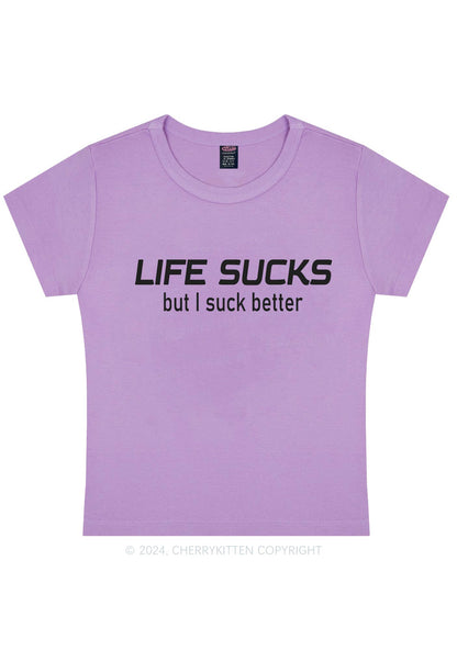 Life Sucks Y2K Baby Tee Cherrykitten