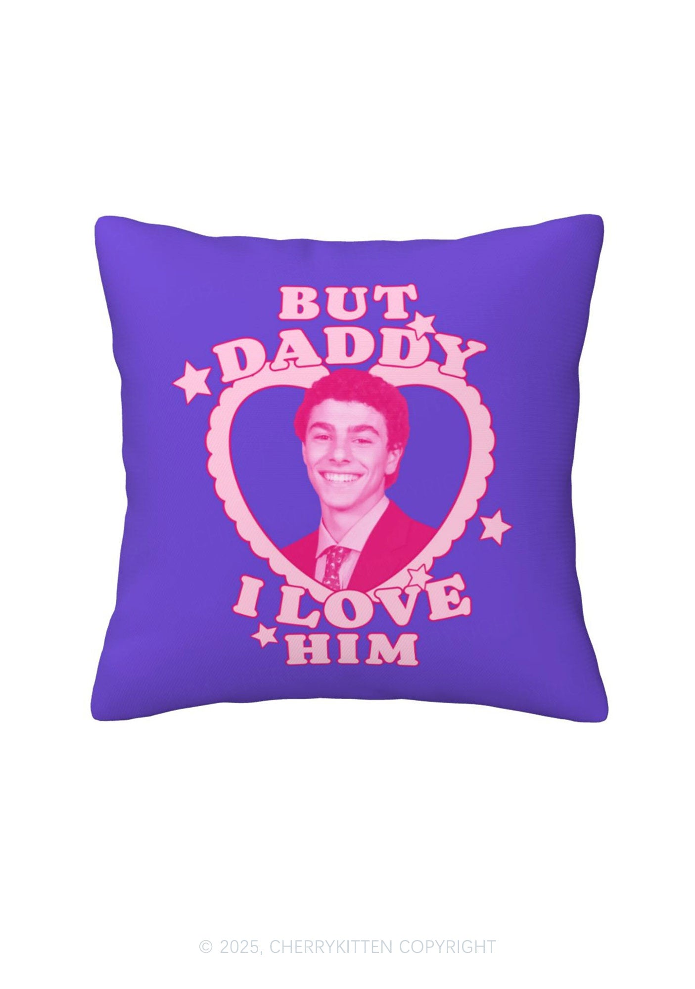 Daddy I Love Him Luigi Y2K Throw Pillow Cover Cherrykitten