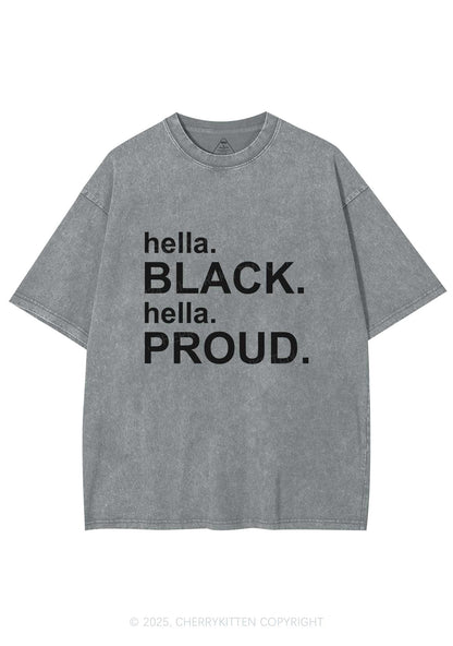 Black Proud Y2K Washed Tee Cherrykitten