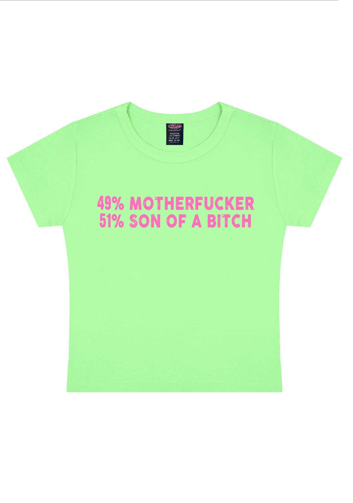 Motherfxcker Son Of Bxxch Y2K Baby Tee Cherrykitten