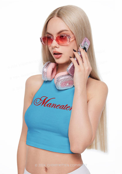 Maneater Y2K Crop Tank Top Cherrykitten