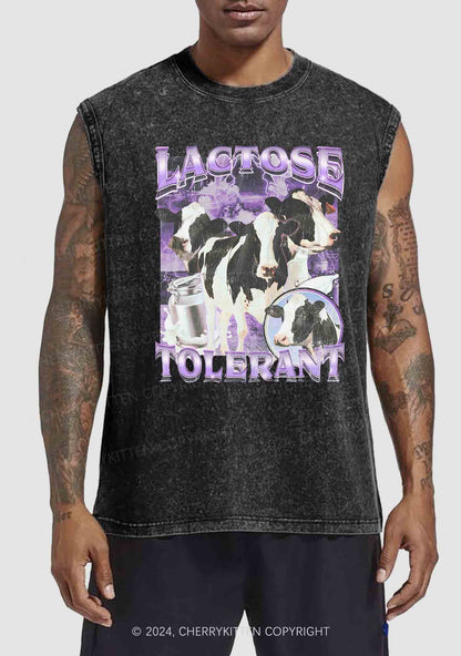 Lactose Tolerant Cow Y2K Washed Tank Cherrykitten