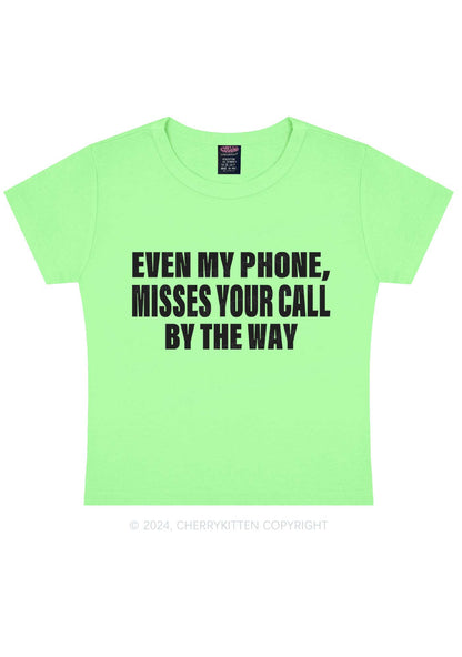 Misses Your Call Y2K Baby Tee Cherrykitten