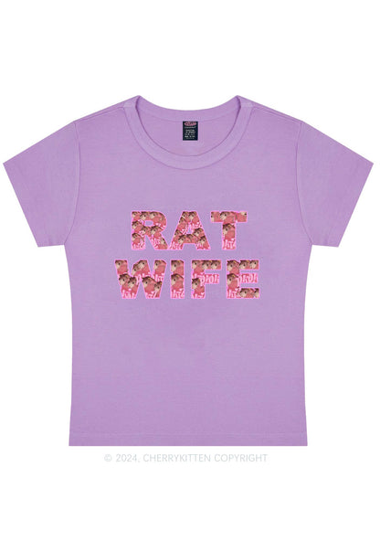 Rat Wife Y2K Baby Tee Cherrykitten