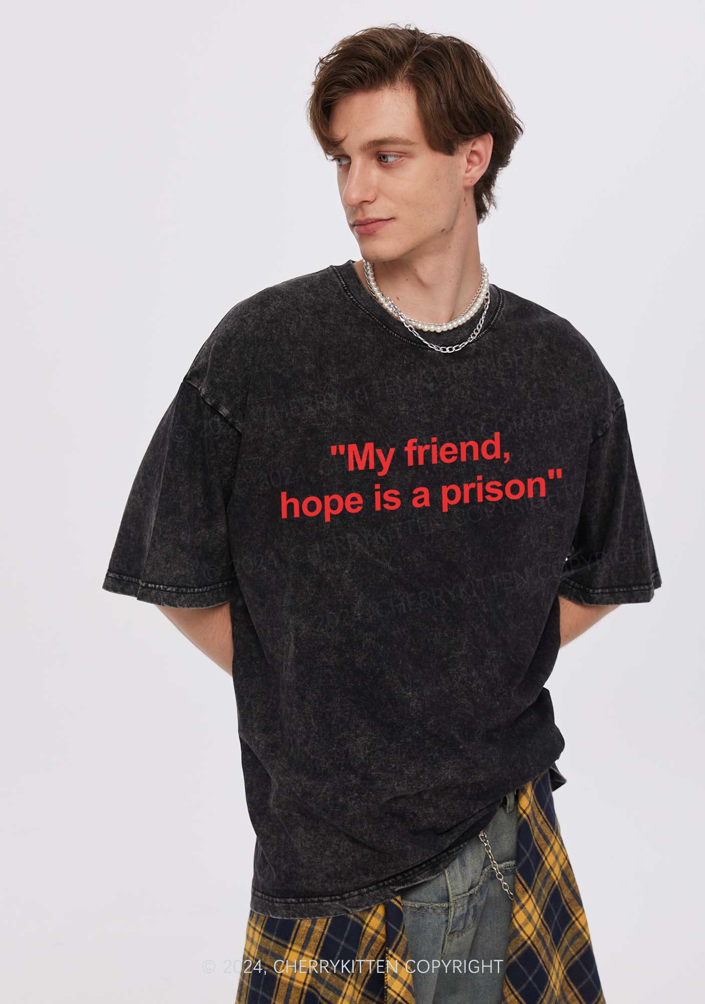 Hope Is A Prison Y2K Washed Tee Cherrykitten