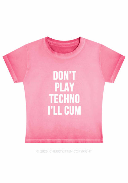 Don't Play Techno Y2K Vintage Classic Tee Cherrykitten