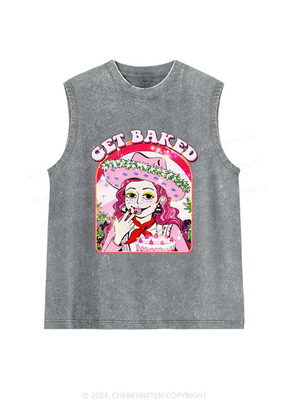 Get Baked Y2K Washed Tank Cherrykitten