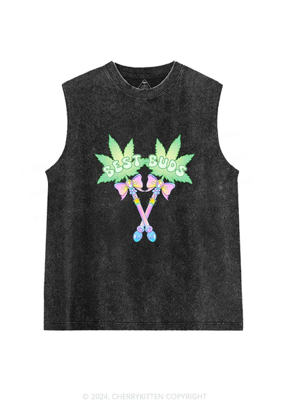 Best Buds Y2K Washed Tank Cherrykitten