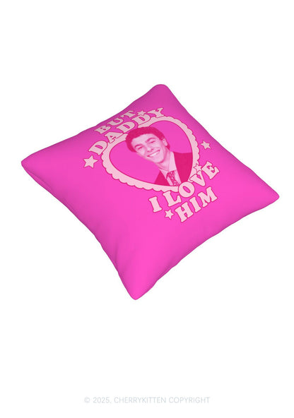 Daddy I Love Him Luigi Y2K Throw Pillow Cover Cherrykitten