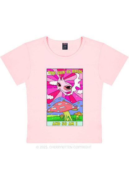 The Sun Is High Y2K Baby Tee Cherrykitten