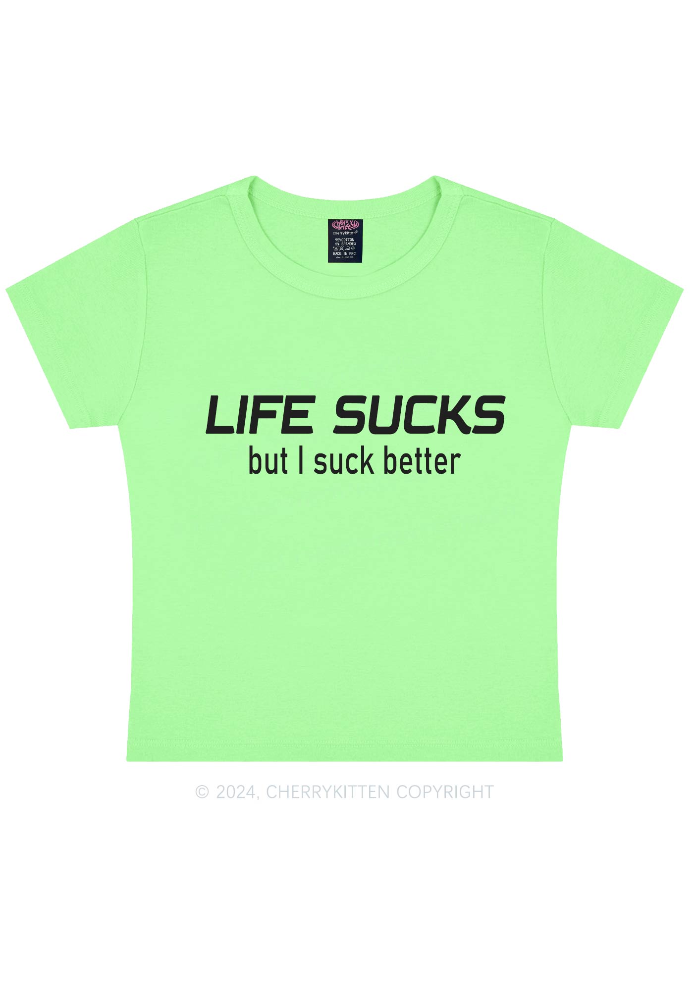 Life Sucks Y2K Baby Tee Cherrykitten