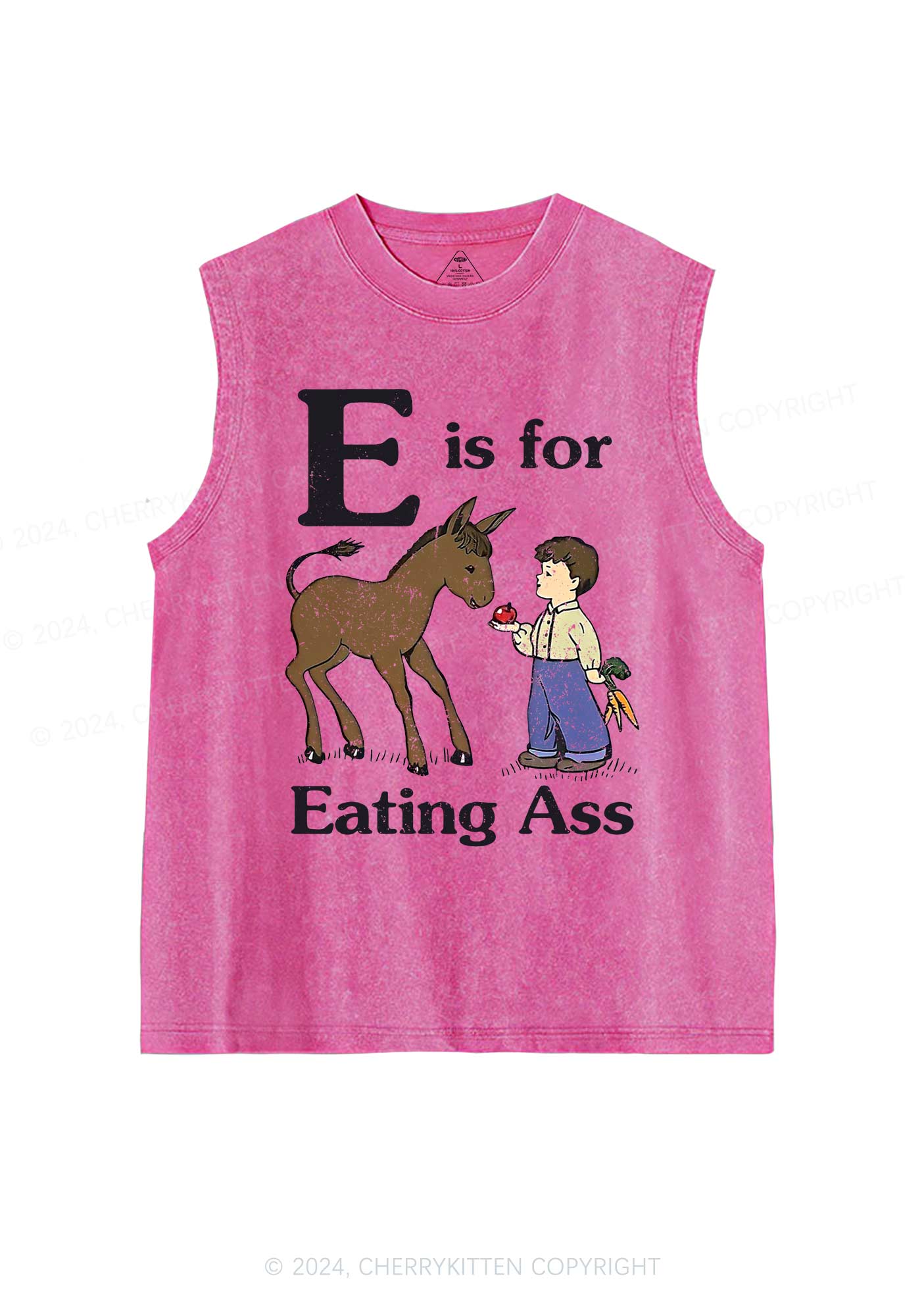 E Is For Eating Axx Y2K Washed Tank Cherrykitten