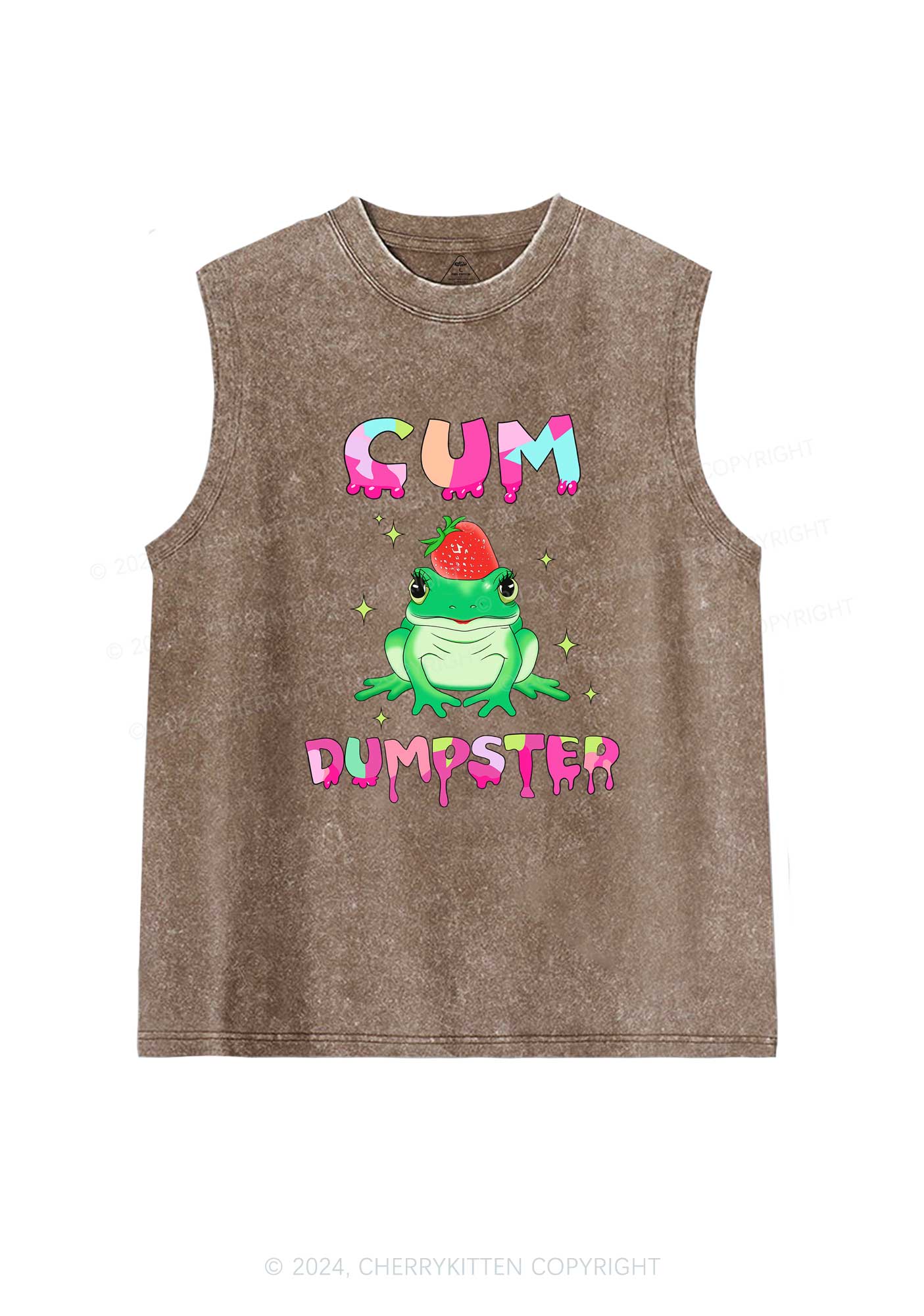 Frog Cxm Dumpster Y2K Washed Tank Cherrykitten