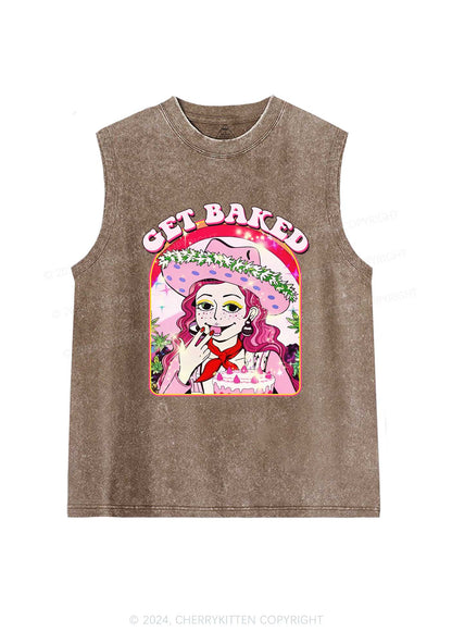 Get Baked Y2K Washed Tank Cherrykitten