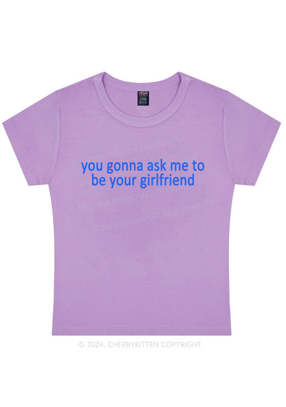 Be Your Girlfriend Y2K Baby Tee Cherrykitten