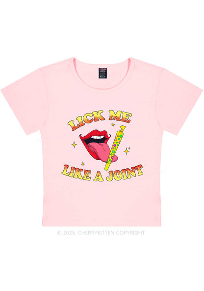 Lick Me Like A Joint Y2K Baby Tee Cherrykitten