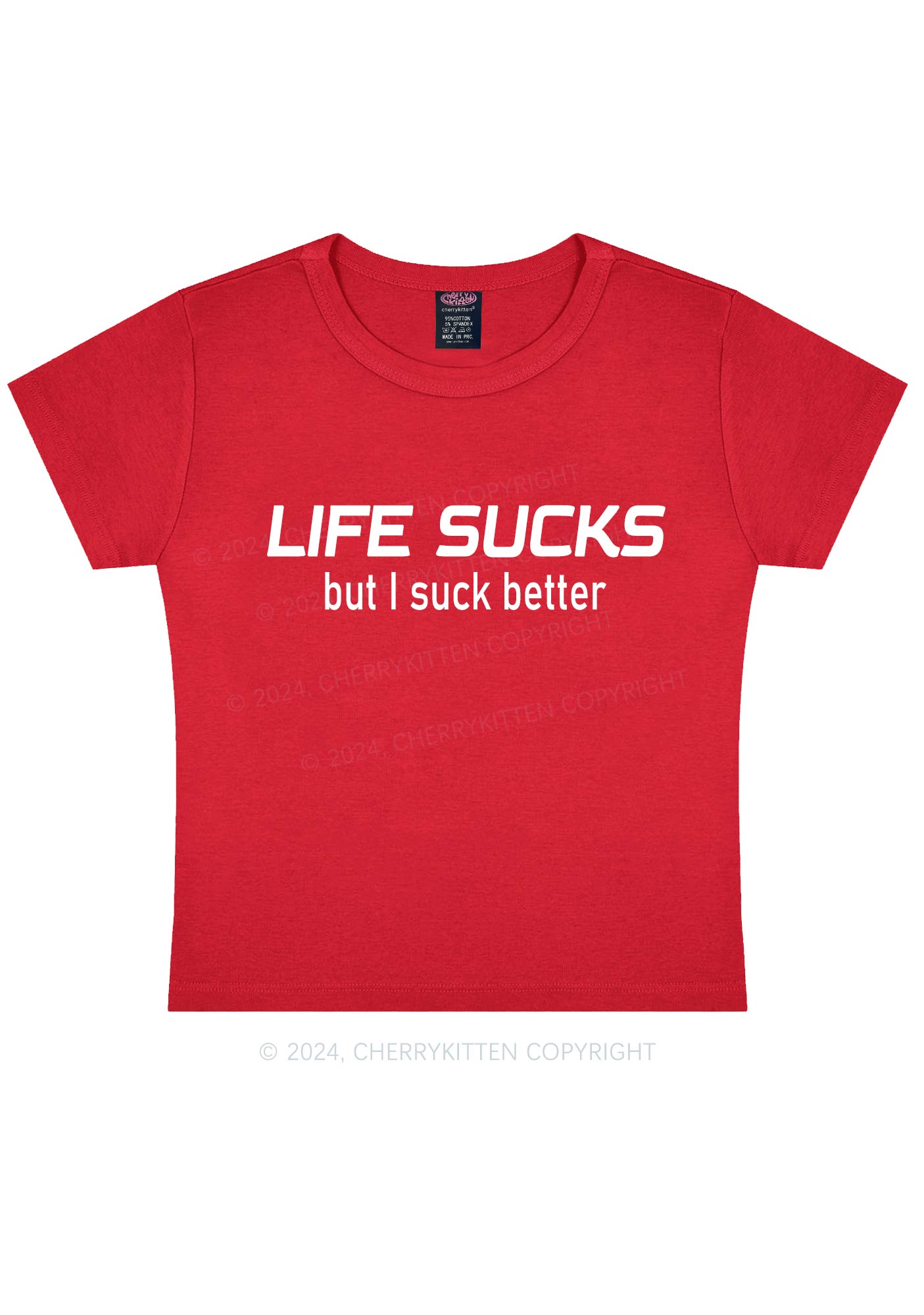 Life Sucks Y2K Baby Tee Cherrykitten