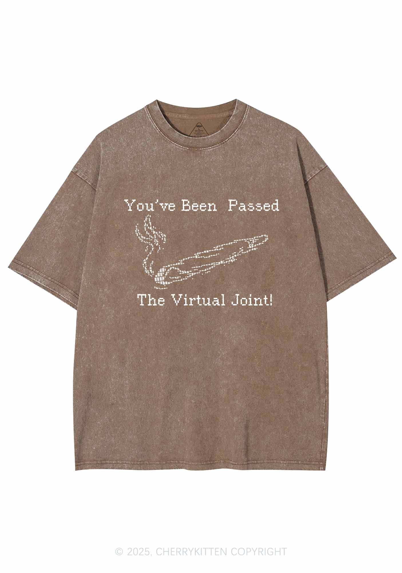 The Virtual Joint Y2K Washed Tee Cherrykitten