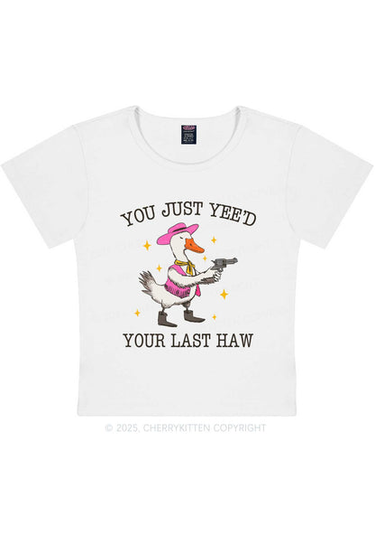 You Just Yeed Goose Y2K Baby Tee Cherrykitten