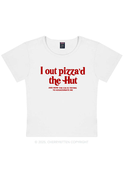 Out Pizzad The Hut Y2K Baby Tee Cherrykitten