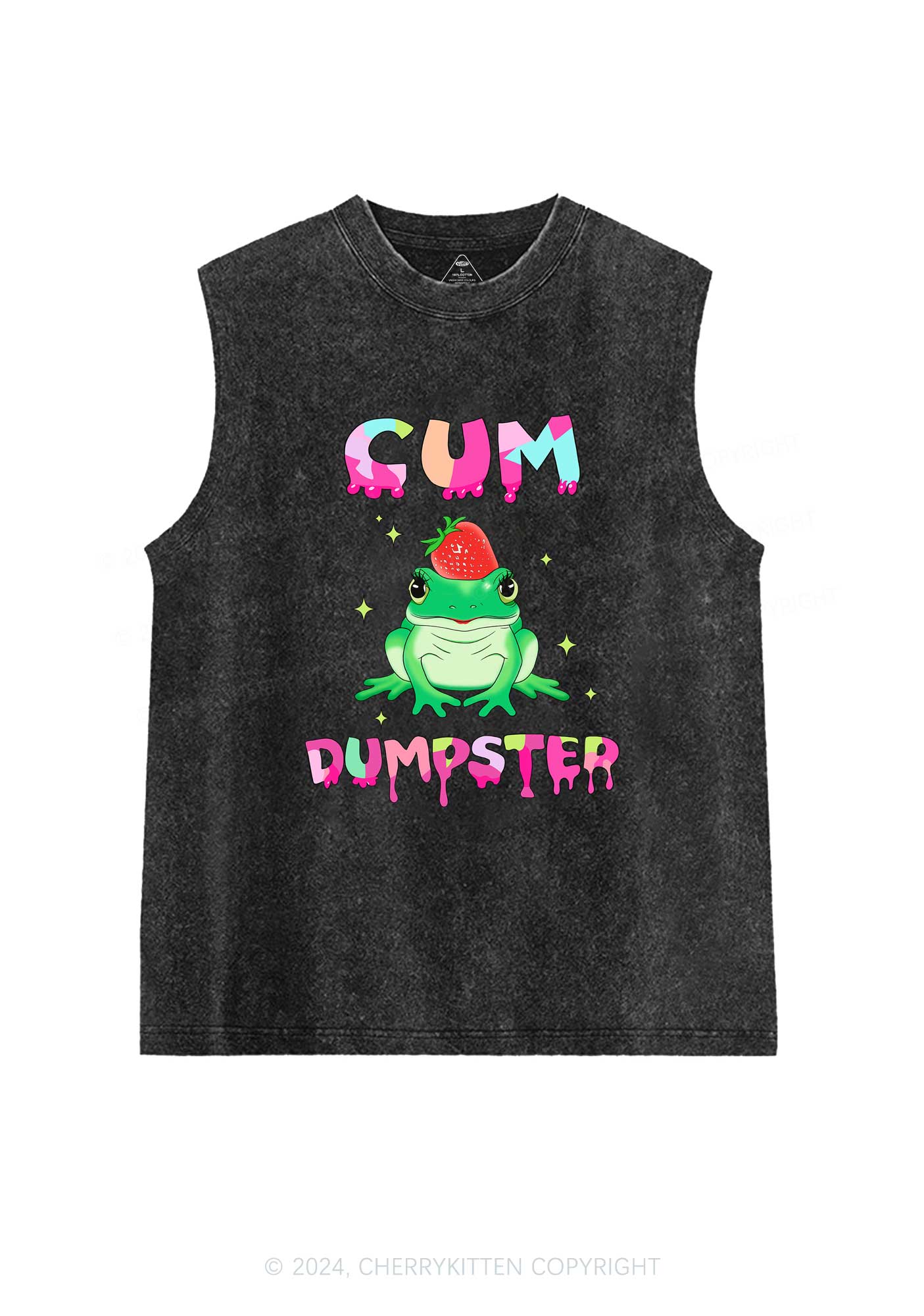 Frog Cxm Dumpster Y2K Washed Tank Cherrykitten