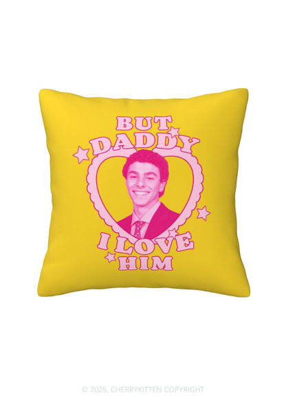 Daddy I Love Him Luigi Y2K Throw Pillow Cover Cherrykitten