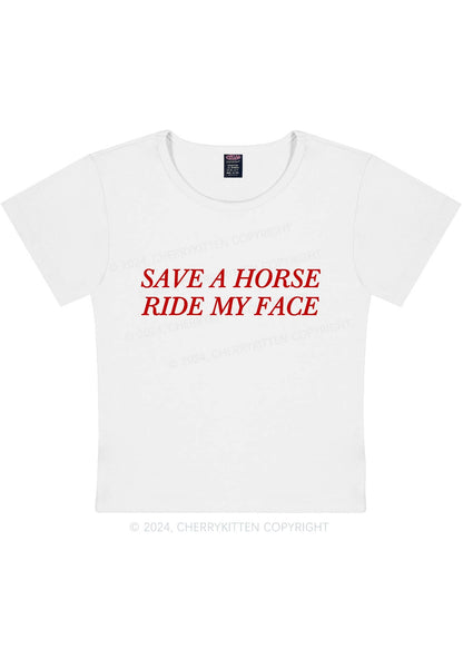 Curvy Ride My Face Y2K Baby Tee Cherrykitten