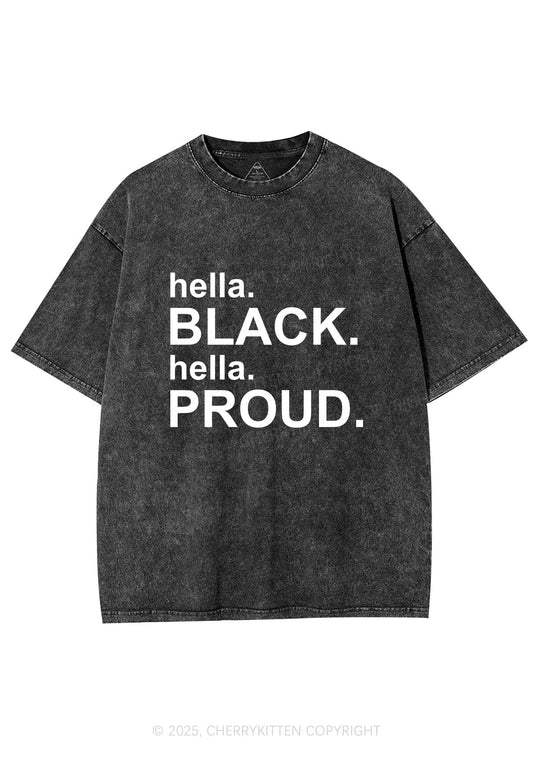 Black Proud Y2K Washed Tee Cherrykitten