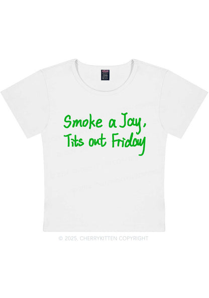 Smoke A Jay Y2K Baby Tee Cherrykitten