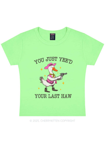 You Just Yeed Goose Y2K Baby Tee Cherrykitten