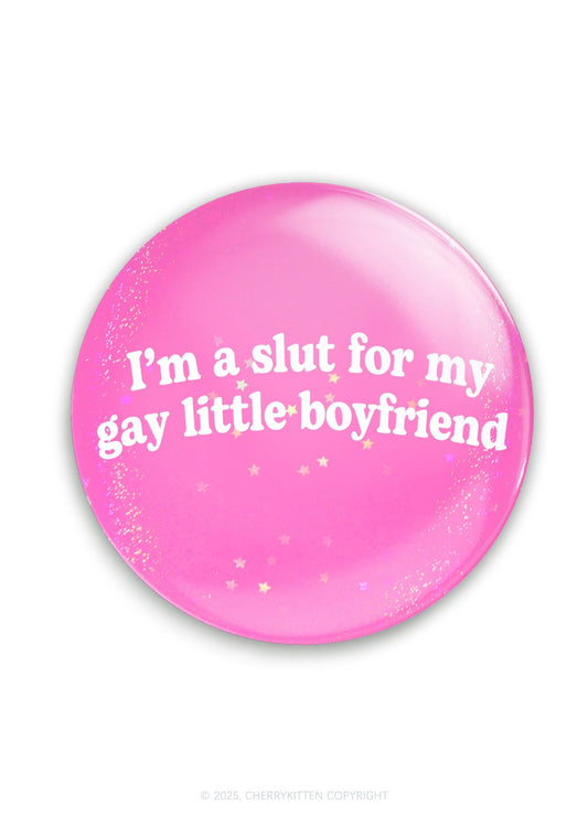 Slxt For My Gay BF 1Pc Y2K Pin Cherrykitten