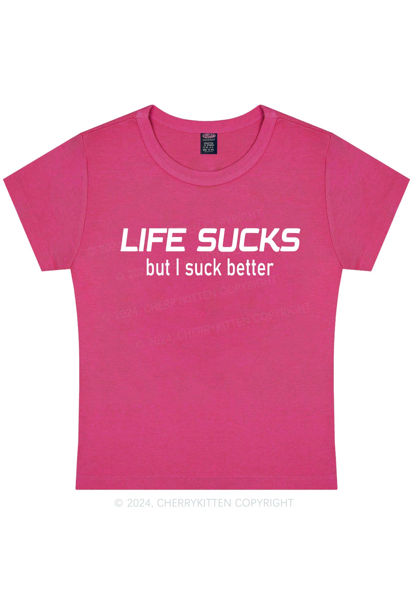 Life Sucks Y2K Baby Tee Cherrykitten