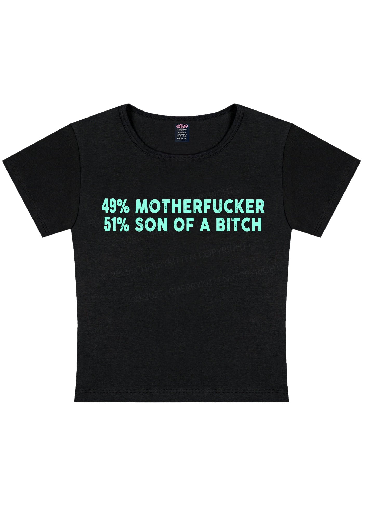 Motherfxcker Son Of Bxxch Y2K Baby Tee Cherrykitten