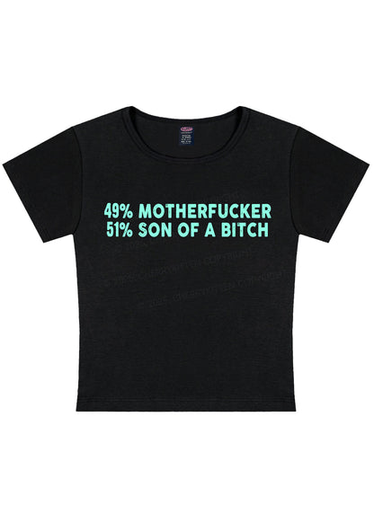 Motherfxcker Son Of Bxxch Y2K Baby Tee Cherrykitten